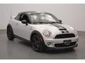 2014 White Silver Metallic Mini Cooper S Coupe  photo #1