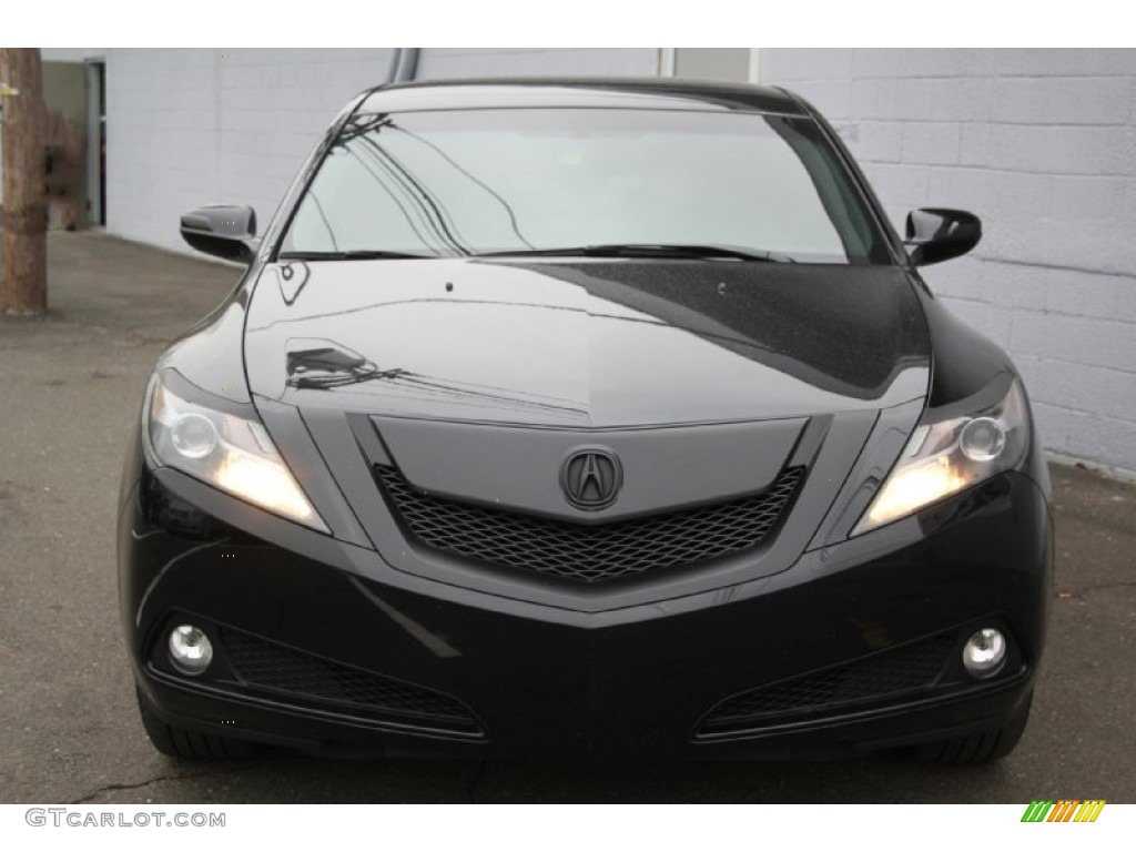 2010 ZDX AWD Technology - Crystal Black Pearl / Umber photo #4
