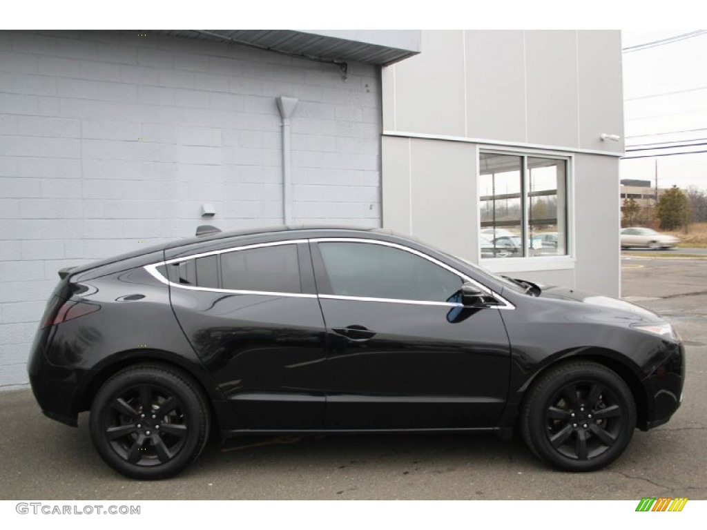 2010 ZDX AWD Technology - Crystal Black Pearl / Umber photo #5