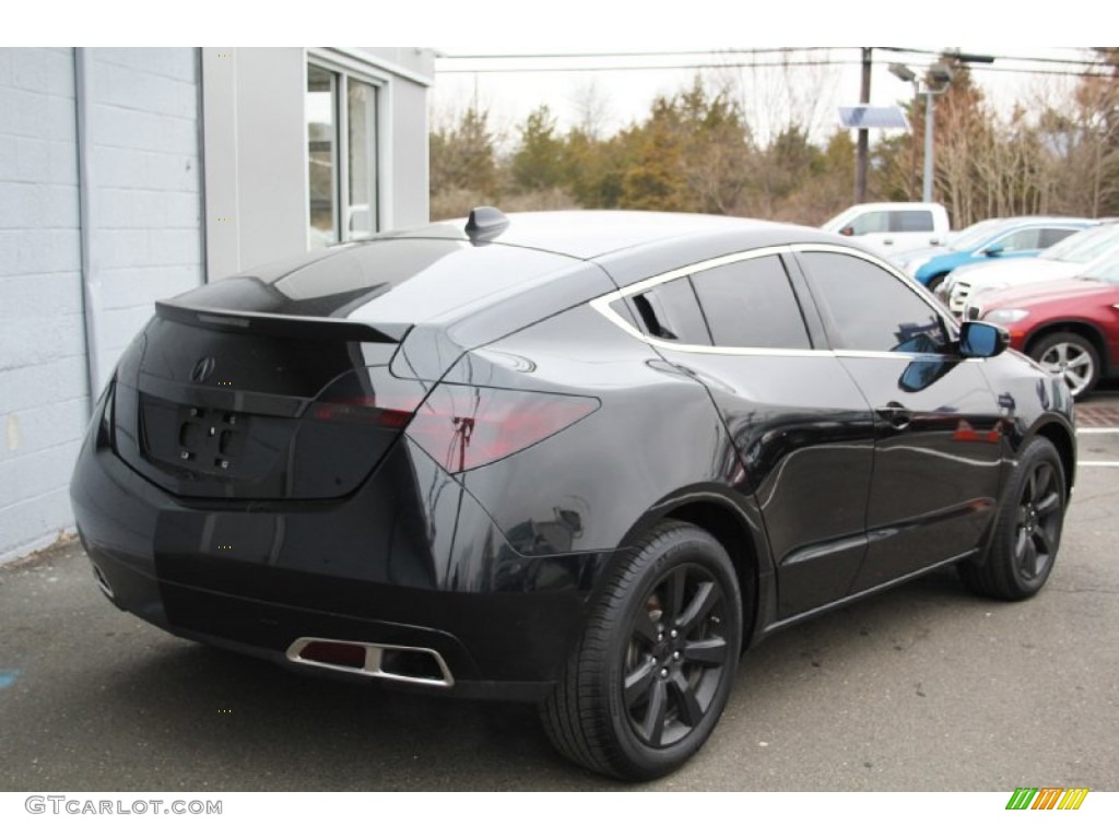 2010 ZDX AWD Technology - Crystal Black Pearl / Umber photo #6