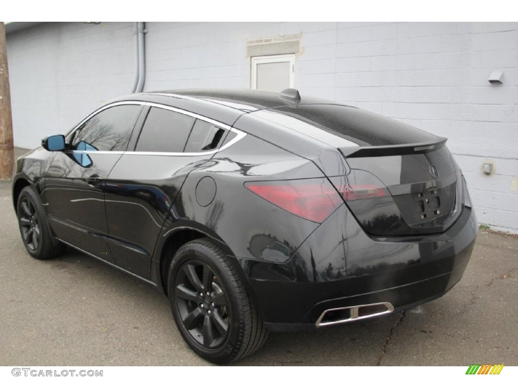 2010 ZDX AWD Technology - Crystal Black Pearl / Umber photo #8