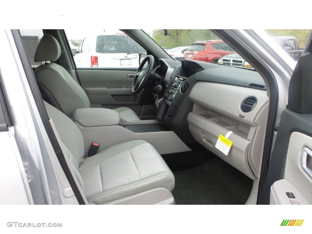 2015 Pilot LX 4WD - Alabaster Silver Metallic / Gray photo #17