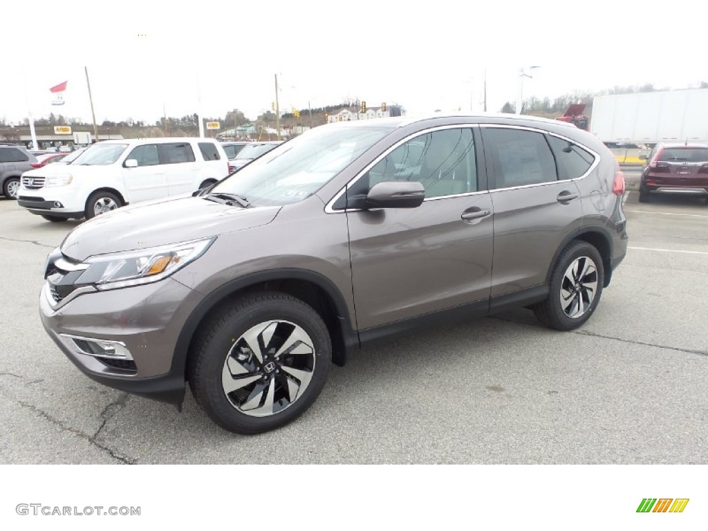 2015 CR-V Touring AWD - Urban Titanium Metallic / Beige photo #2
