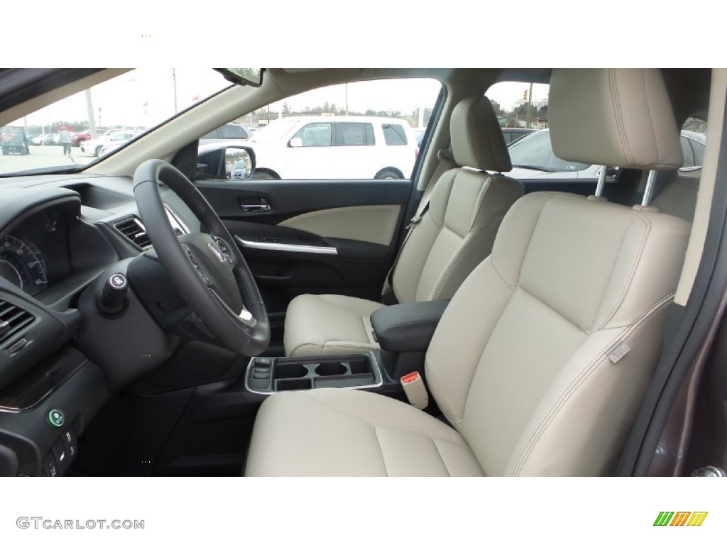 2015 CR-V Touring AWD - Urban Titanium Metallic / Beige photo #10