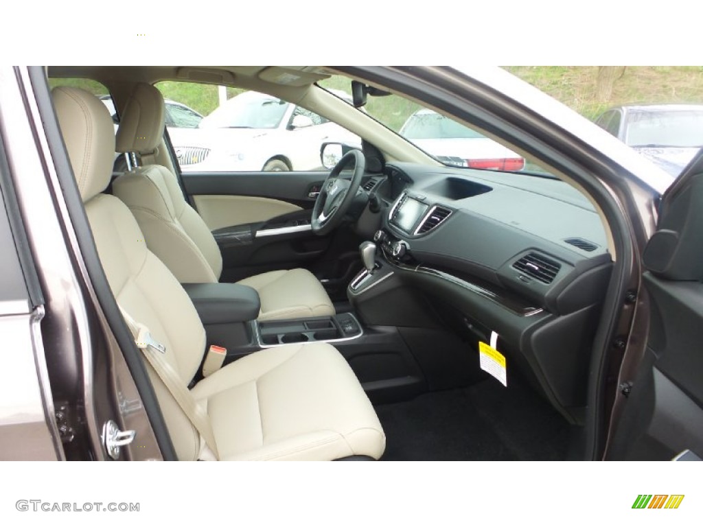 2015 CR-V Touring AWD - Urban Titanium Metallic / Beige photo #17