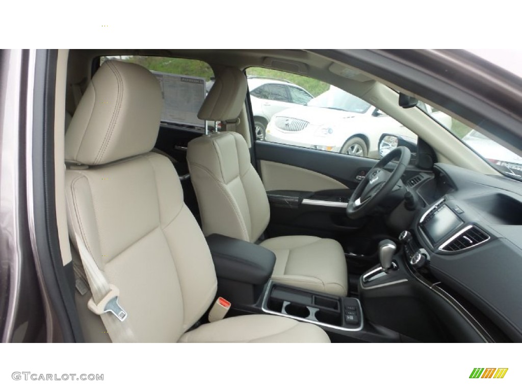 2015 CR-V Touring AWD - Urban Titanium Metallic / Beige photo #18