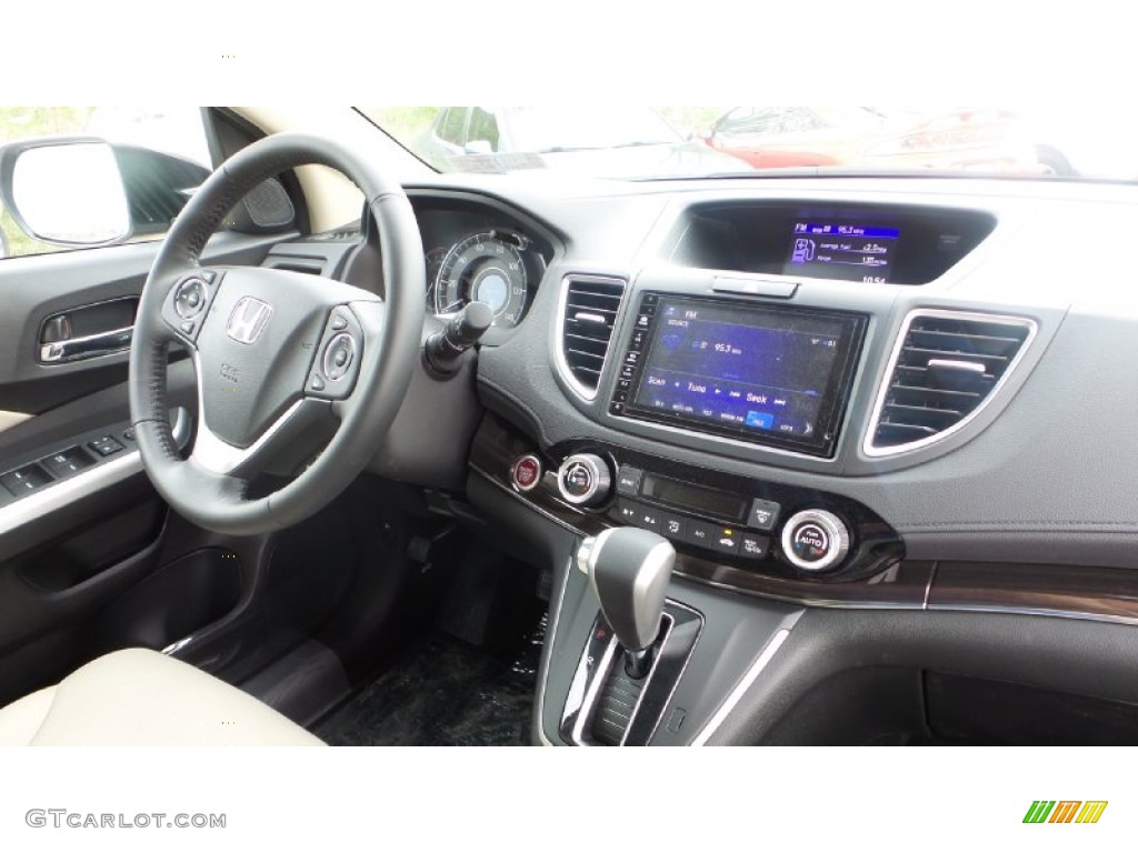 2015 CR-V Touring AWD - Urban Titanium Metallic / Beige photo #19