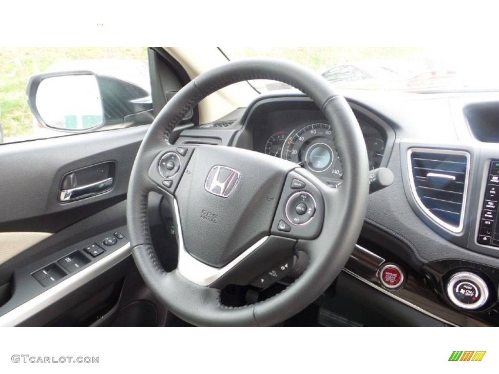 2015 CR-V Touring AWD - Urban Titanium Metallic / Beige photo #20