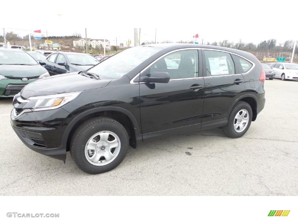 2015 CR-V LX AWD - Crystal Black Pearl / Black photo #2