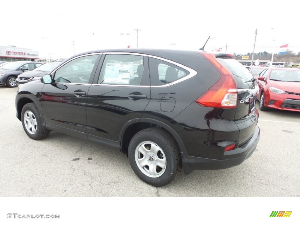 2015 CR-V LX AWD - Crystal Black Pearl / Black photo #4