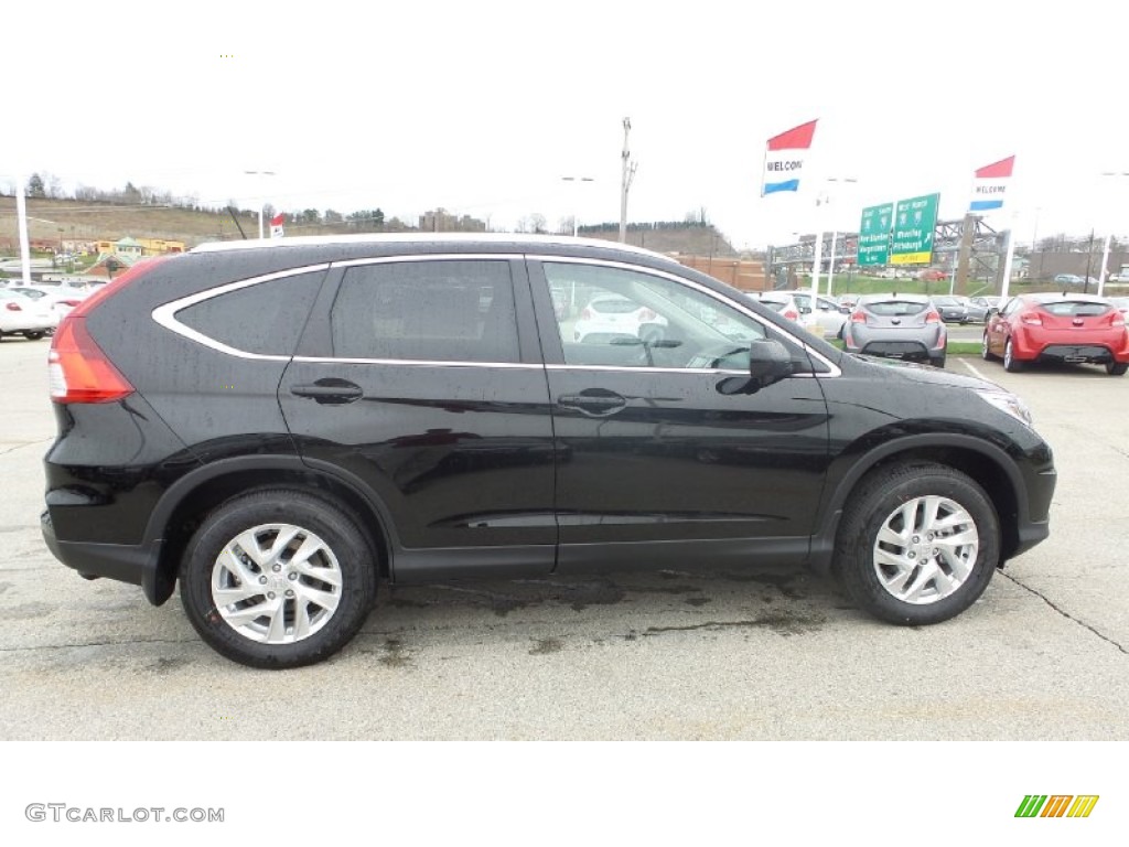 2015 CR-V EX-L AWD - Crystal Black Pearl / Black photo #7