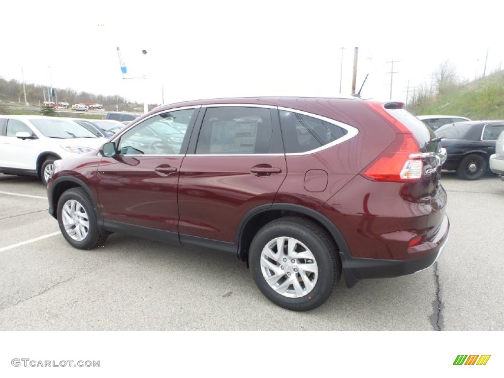 2015 CR-V EX-L - Basque Red Pearl II / Gray photo #4