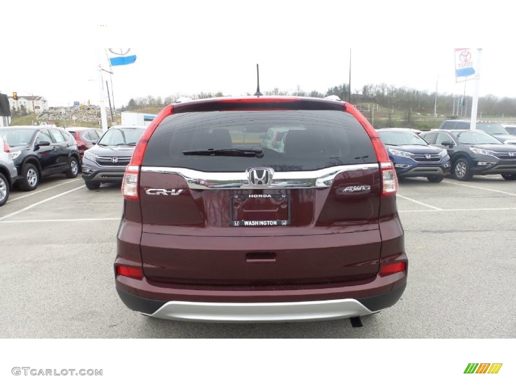 2015 CR-V EX-L - Basque Red Pearl II / Gray photo #5