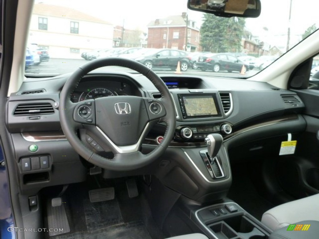 2015 Honda CR-V EX-L AWD Gray Dashboard Photo #103097798