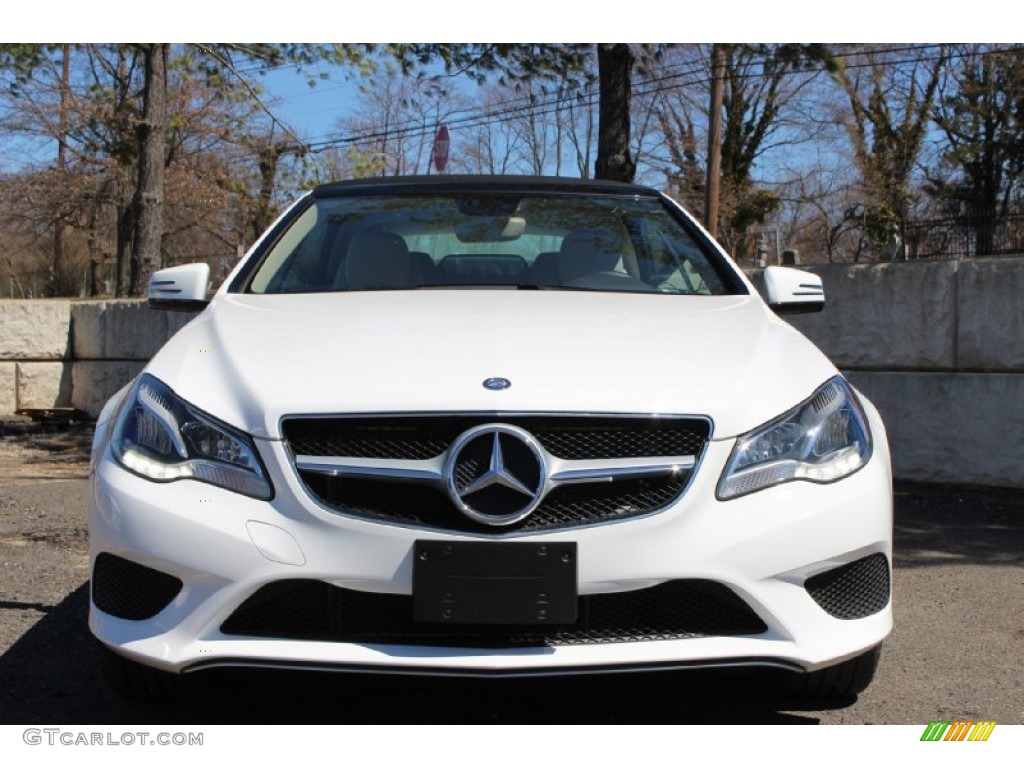 2014 E 350 Cabriolet - Diamond White Metallic / Natural Beige/Black photo #2