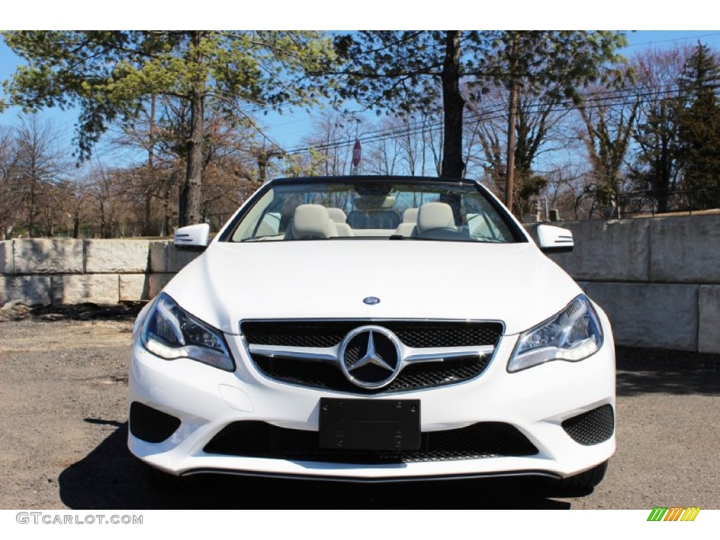2014 E 350 Cabriolet - Diamond White Metallic / Natural Beige/Black photo #5