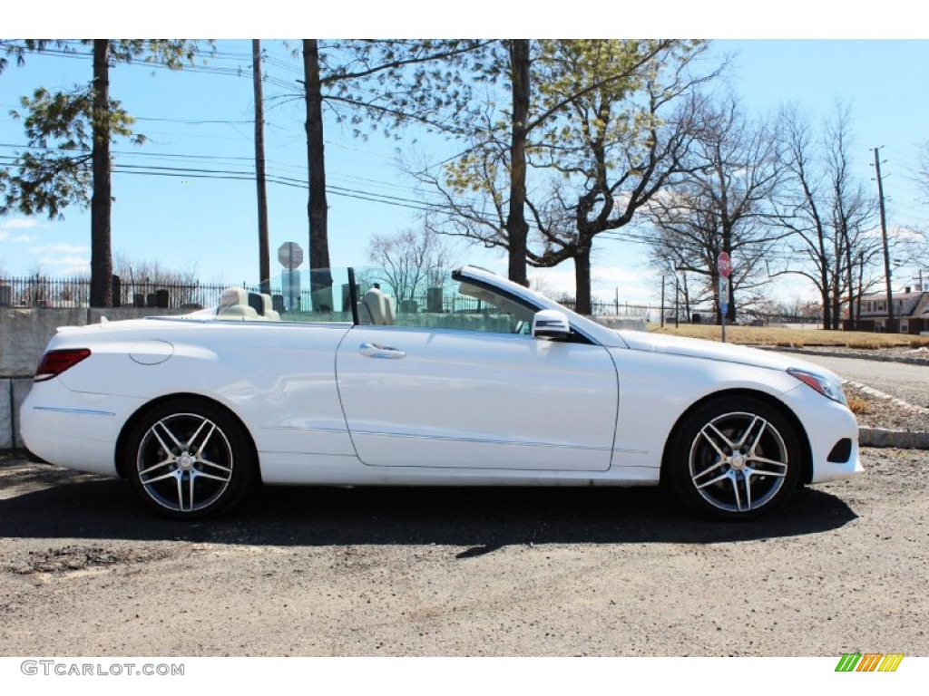 2014 E 350 Cabriolet - Diamond White Metallic / Natural Beige/Black photo #6
