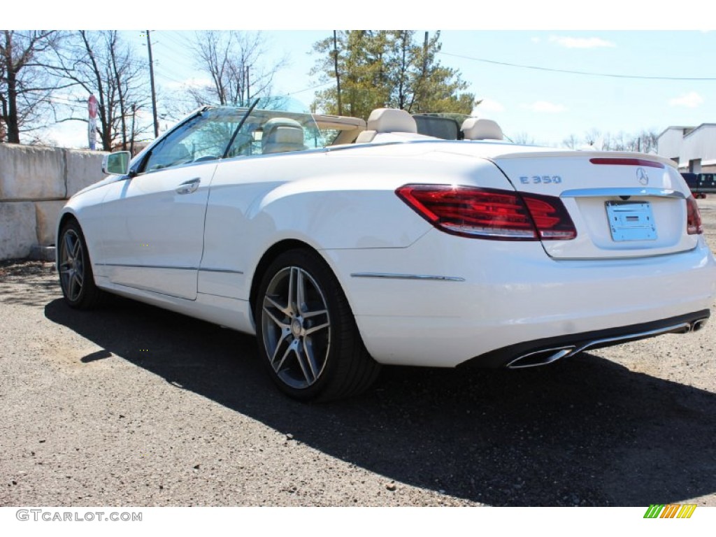 2014 E 350 Cabriolet - Diamond White Metallic / Natural Beige/Black photo #10