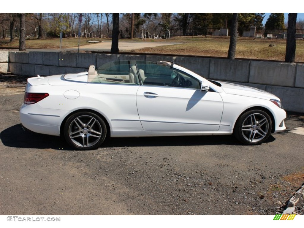 2014 E 350 Cabriolet - Diamond White Metallic / Natural Beige/Black photo #11