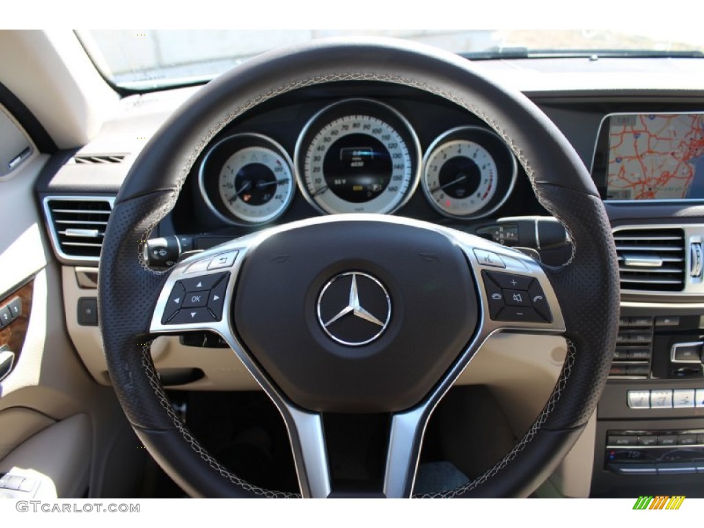 2014 E 350 Cabriolet - Diamond White Metallic / Natural Beige/Black photo #17