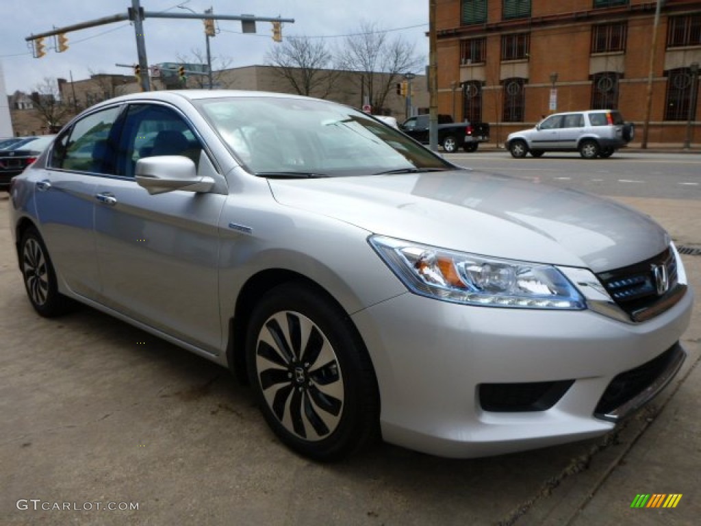 Alabaster Silver Metallic 2015 Honda Accord Hybrid Touring Sedan Exterior Photo #103100381