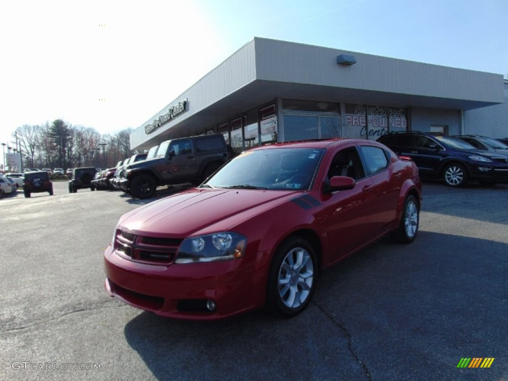 2014 Avenger R/T - Redline 2-Coat Pearl / R/T Black photo #7