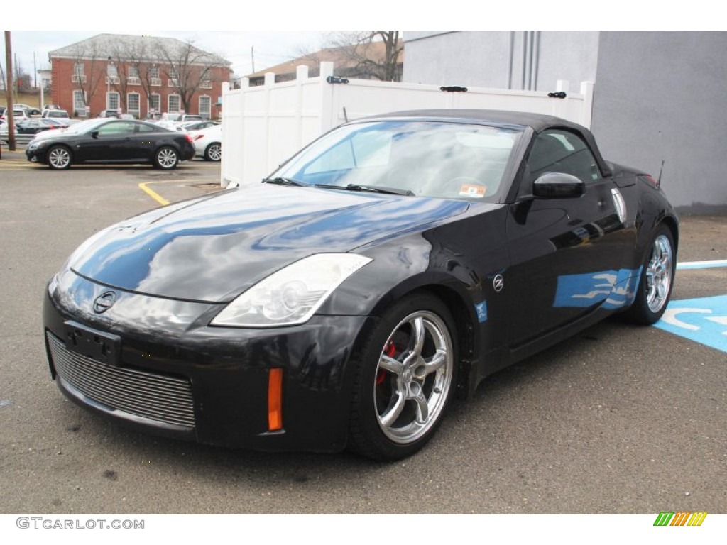 2007 350Z Touring Roadster - Magnetic Black Pearl / Charcoal photo #4