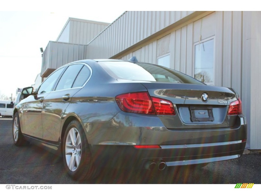 2012 5 Series 528i xDrive Sedan - Tasman Green Metallic / Oyster/Black photo #5