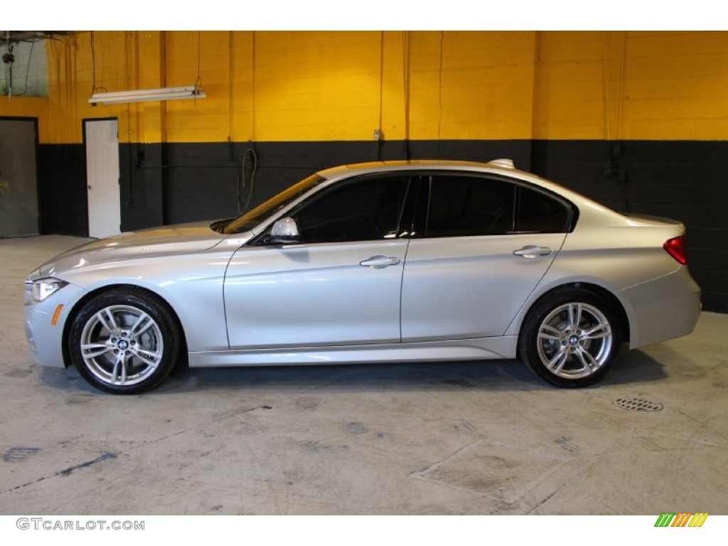2014 3 Series 335i xDrive Sedan - Glacier Silver Metallic / Black photo #3