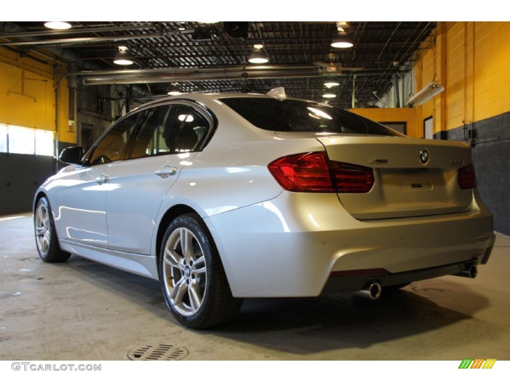 2014 3 Series 335i xDrive Sedan - Glacier Silver Metallic / Black photo #4