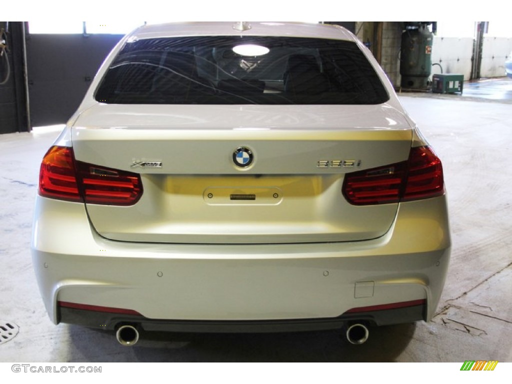 2014 3 Series 335i xDrive Sedan - Glacier Silver Metallic / Black photo #5