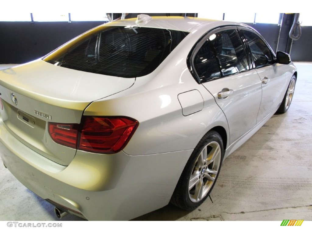 2014 3 Series 335i xDrive Sedan - Glacier Silver Metallic / Black photo #6