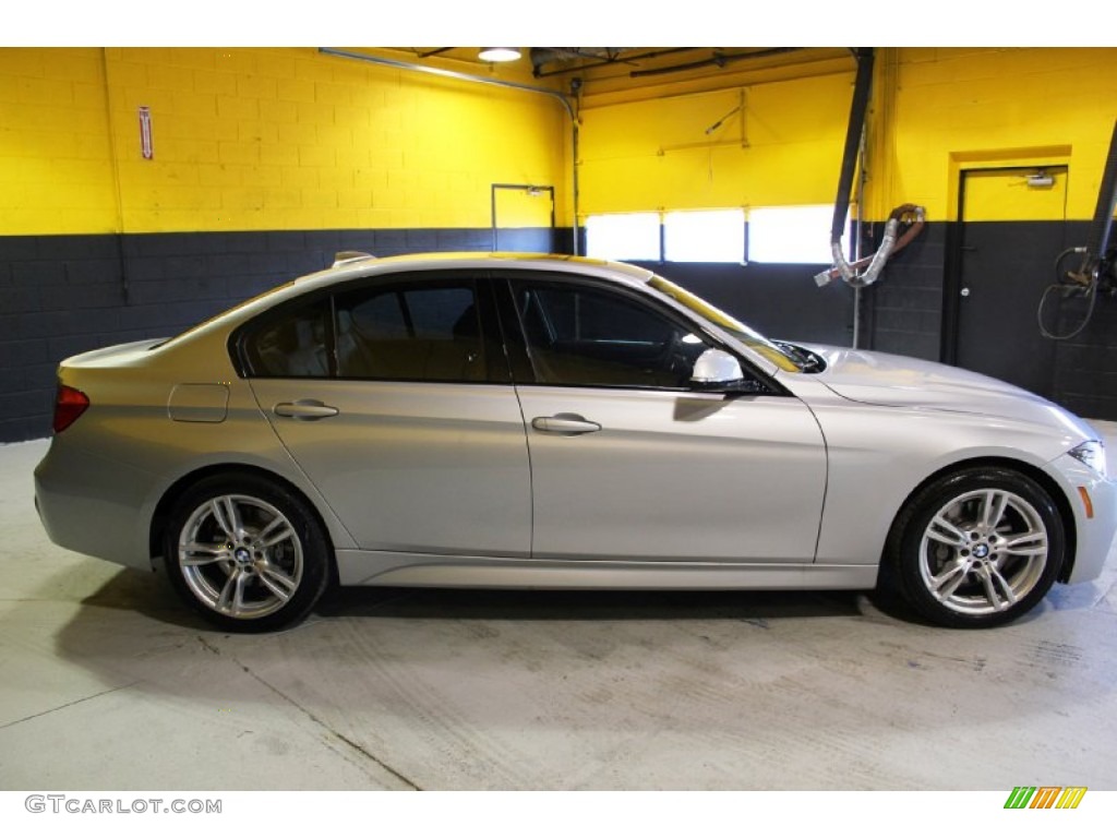 2014 3 Series 335i xDrive Sedan - Glacier Silver Metallic / Black photo #7