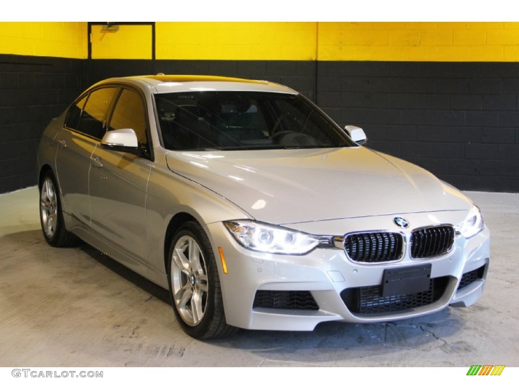 2014 3 Series 335i xDrive Sedan - Glacier Silver Metallic / Black photo #8