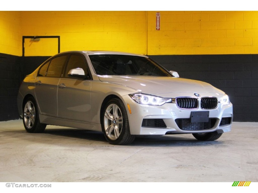 2014 3 Series 335i xDrive Sedan - Glacier Silver Metallic / Black photo #9