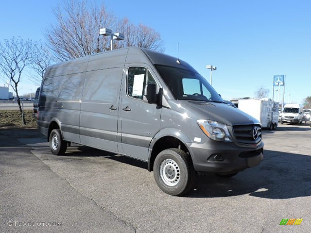 Graphite Grey Metallic 2015 Mercedes-Benz Sprinter 2500 High Roof Cargo Van 4x4 Exterior Photo #103104590