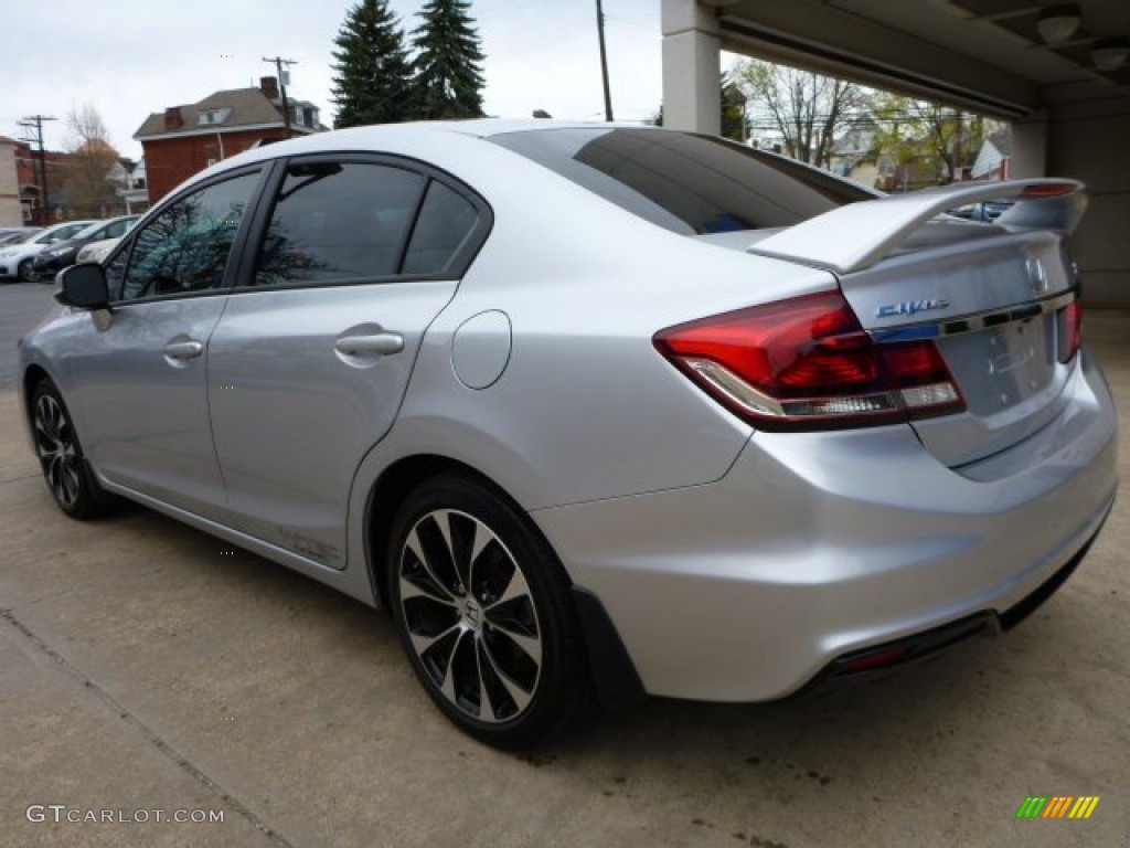 2013 Civic Si Sedan - Alabaster Silver Metallic / Black photo #10