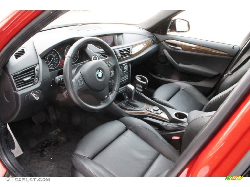 Black Interior 2013 BMW X1 xDrive 35i Photo #103108860