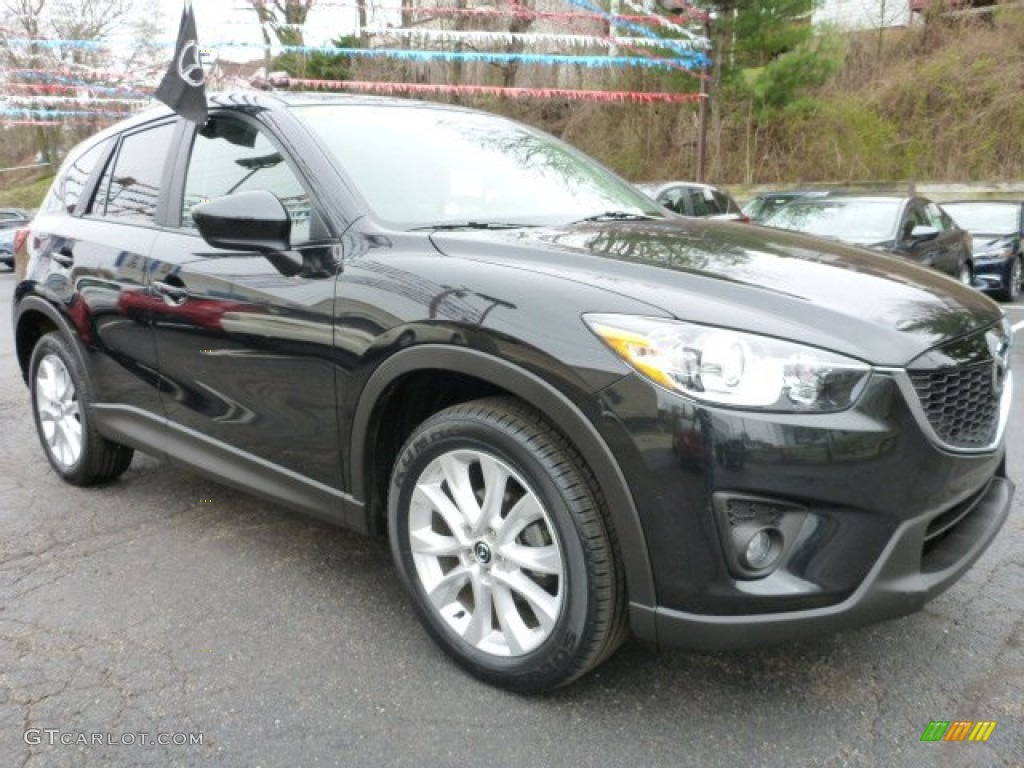 Black Mica 2013 Mazda CX-5 Grand Touring AWD Exterior Photo #103109285