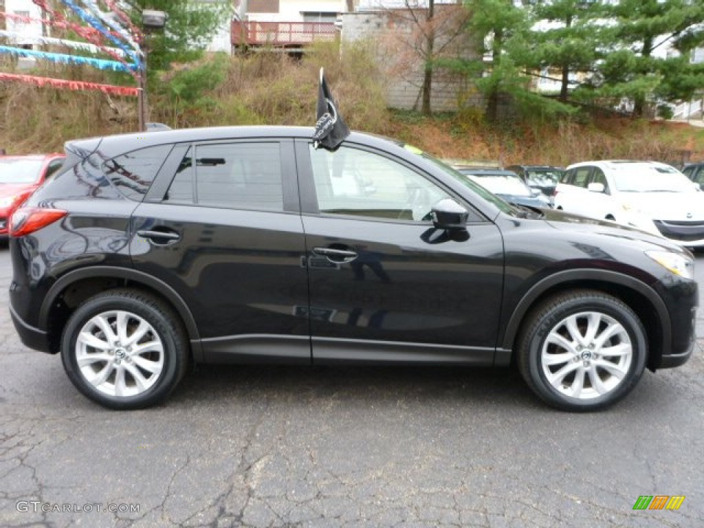 Black Mica 2013 Mazda CX-5 Grand Touring AWD Exterior Photo #103109486