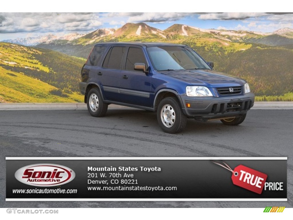 1999 CR-V LX 4WD - Supermarine Blue Pearl / Charcoal photo #1
