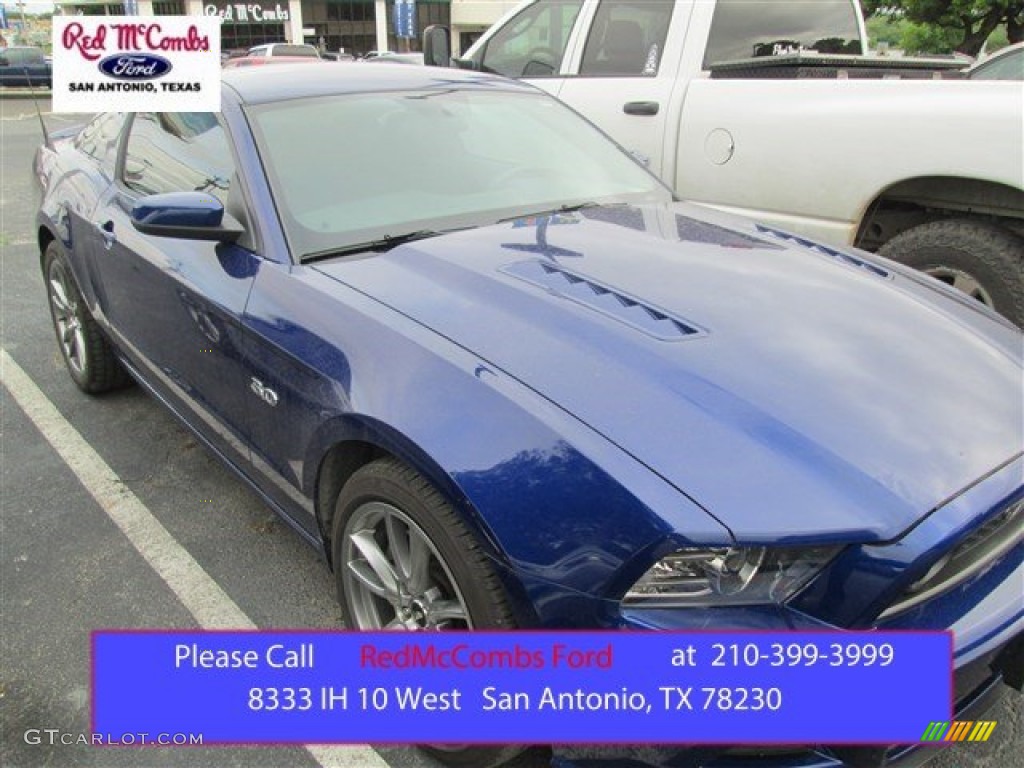 2014 Mustang GT Coupe - Deep Impact Blue / Charcoal Black photo #1