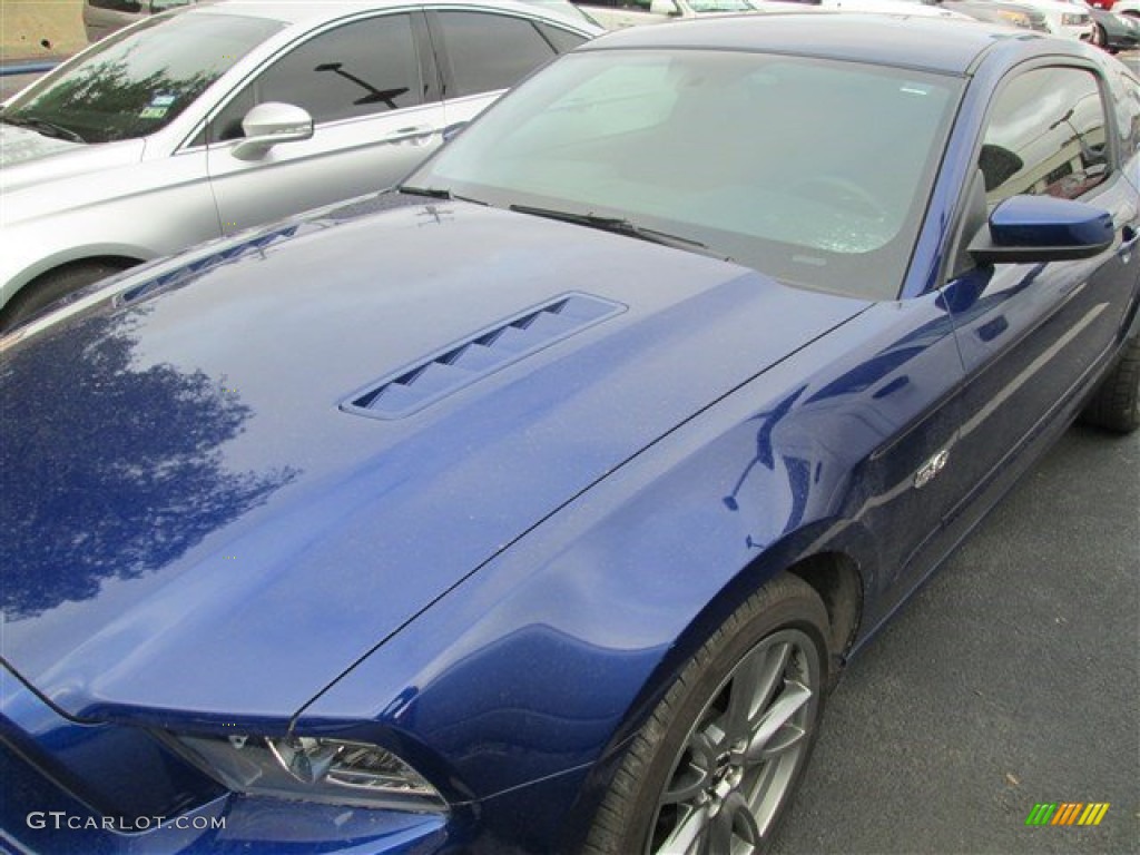 2014 Mustang GT Coupe - Deep Impact Blue / Charcoal Black photo #2