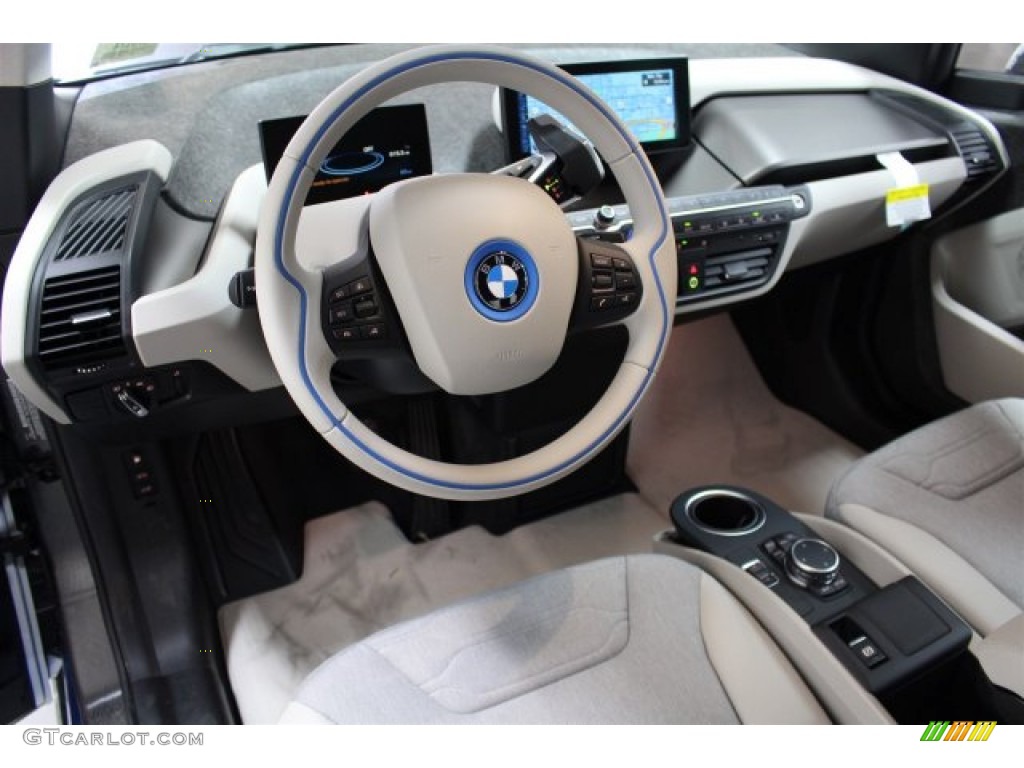Mega Carum Spice Grey Sensatec & Carum Spice Grey Cloth Interior 2015 BMW i3 with Range Extender Photo #103117474