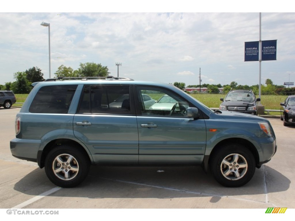 2008 Pilot EX-L 4WD - Steel Blue Metallic / Gray photo #8