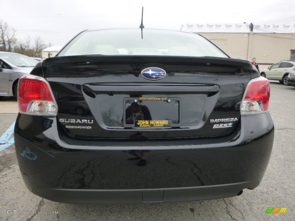 2015 Impreza 2.0i Premium 4 Door - Crystal Black Silica / Ivory photo #4