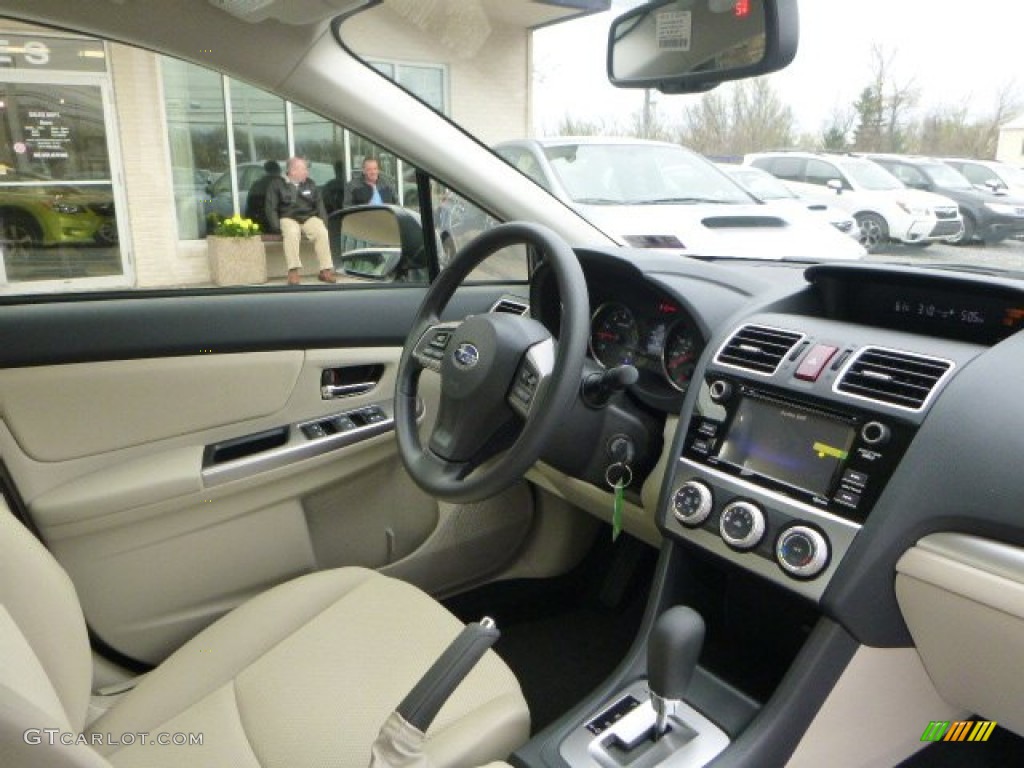 2015 Impreza 2.0i Premium 4 Door - Crystal Black Silica / Ivory photo #11