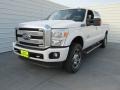 2015 White Platinum Ford F250 Super Duty Lariat Crew Cab 4x4  photo #7