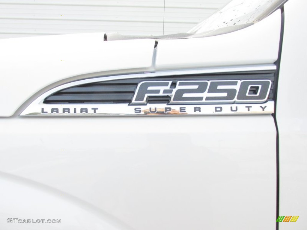 2015 F250 Super Duty Lariat Crew Cab 4x4 - White Platinum / Platinum Pecan photo #14