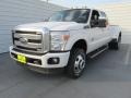 White Platinum - F350 Super Duty Platinum Crew Cab 4x4 DRW Photo No. 7